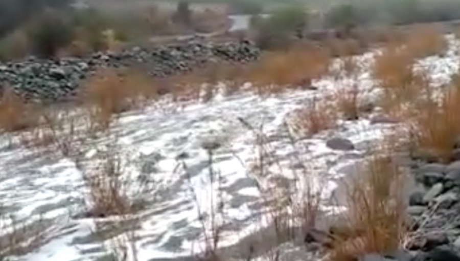 Río Pedernal de Petorca volvió a tener caudal tras precipitaciones en la provincia