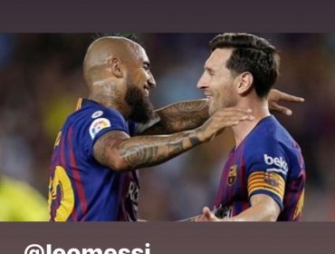 Arturo Vidal envió un afectuoso saludo de cumpleaños al "extraterrestre" Lionel Messi