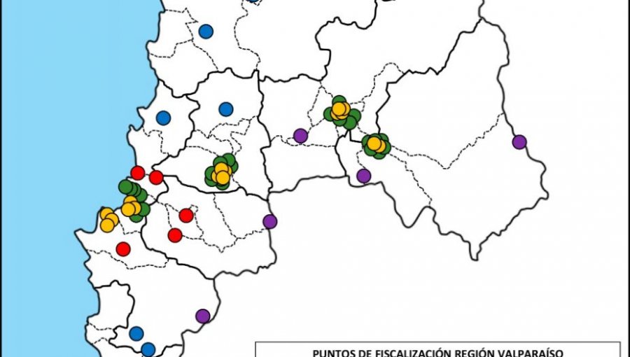 Actualizan Plan de Fiscalizaciones: suman cordones sanitarios y puntos de control en la región de Valparaíso