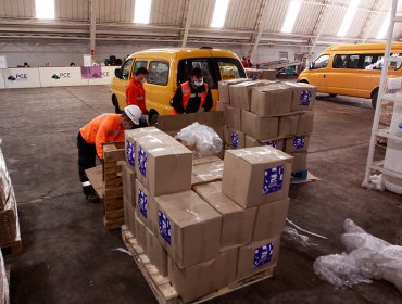 Gobierno asegura haber culminado entrega de más de 298 mil cajas de alimentos en la región de Valparaíso