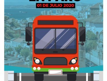 Conductores de microbuses de Valparaíso anuncian paralización indefinida desde el 1 de julio