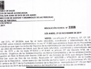 Denuncian que médico cirujano del hospital de Los Andes fue desvinculado por "camarilla" al interior del recinto