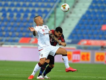 Gary Medel fue titular en empate del Bologna ante Cagliari por la liga italiana