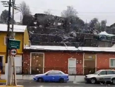 Anegamientos, cortes de luz y nieve por evento meteorológico en región de O'Higgins