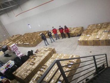 Incautan casi medio millón de cajetillas de cigarrillos de contrabando en Quilicura