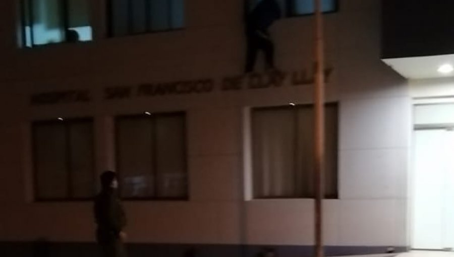 Mujer intentó escapar del hospital de Llay Llay saltando desde el segundo piso