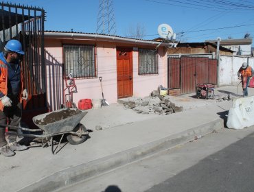 Un 98% de avance tienen las obras de evacuación de aguas lluvias en población Gabriela Mistral de La Calera