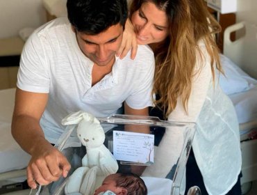 Fran Sfeir y Juan Pablo Queraltó le dieron la bienvenida a su segundo hijo