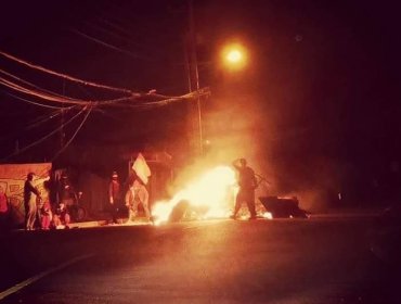 Incidentes y barricadas se registraron en diversos sectores de la región de Valparaíso