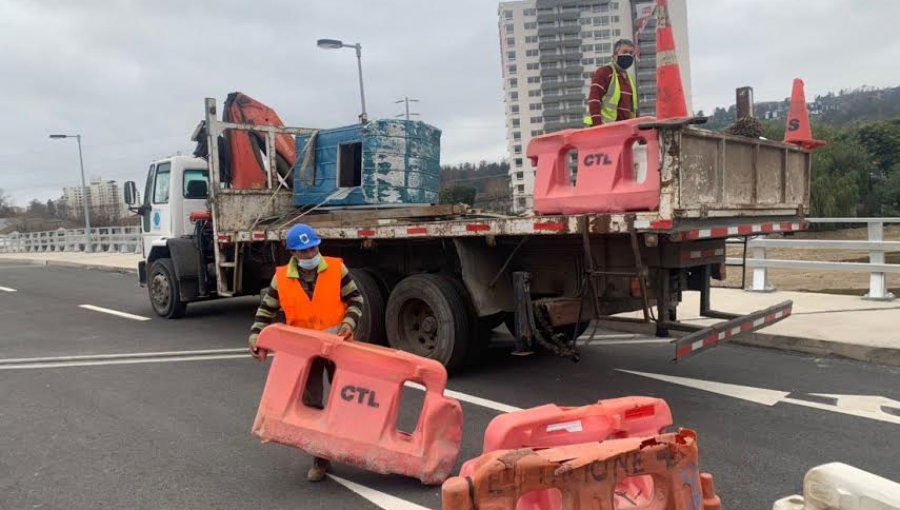 Inauguración del puente Los Castaños permitirá descongestionar la zona oriente de Viña del Mar