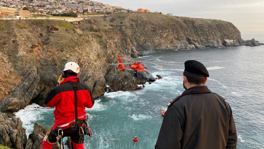 Falleció la menor de edad que cayó desde un precipicio de 40 metros en Valparaíso