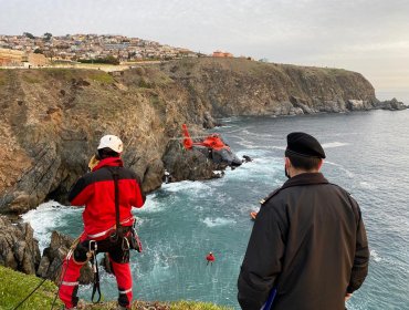 Falleció la menor de edad que cayó desde un precipicio de 40 metros en Valparaíso