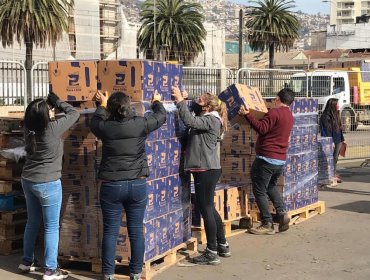 Este miércoles comienza la segunda entrega de cajas de mercadería para familias de la región de Valparaíso