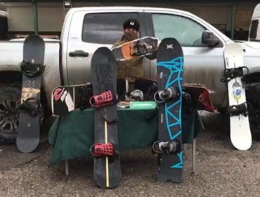 Cinco personas fueron detenidas tras ser sorprendidas practicando snowboard en cercanías a Valle Nevado