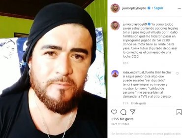 Junior Playboy anunció acciones legales contra Viñuela por polémico "caso trasero"