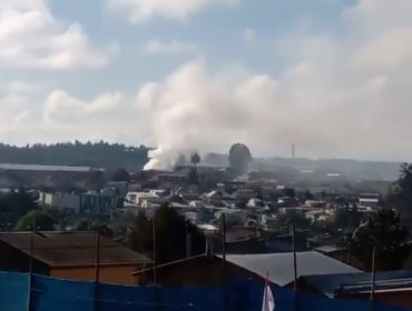 Emergencia en Valparaíso: Incendio consume dependencias de la escuela México de Placilla