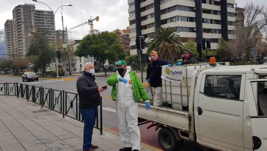 Ñuñoa demarca veredas y cruces antes de entrar en la etapa de transición