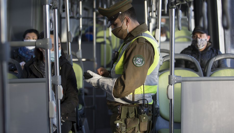 Carabineros: 1.679 retenidos por infracciones a las medidas sanitarias en últimas 24 horas