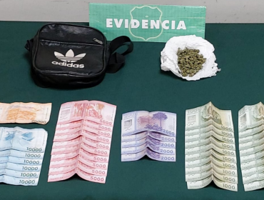 Hombre detenido por porte de marihuana intentó zafar ofreciéndoles $160 mil a Carabineros de La Calera