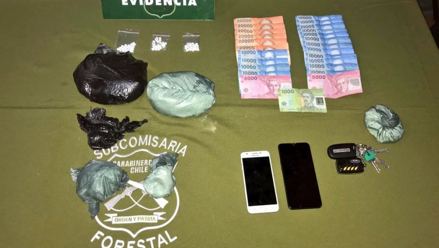 Carabineros logró decomisar cerca de un millón de pesos en cocaína durante patrullaje en Viña del Mar