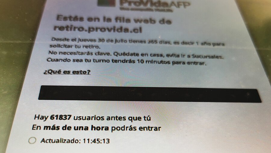 Asociación de AFP llamó a la calma tras detectarse fallas técnicas en el proceso de retiro del 10%