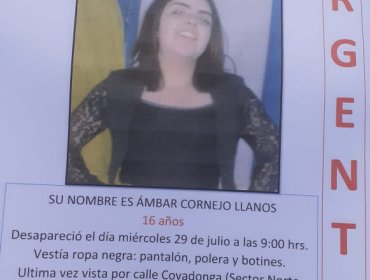 Desesperada búsqueda de menor de 16 años en Villa Alemana devela drama familiar e incierto paradero de la joven