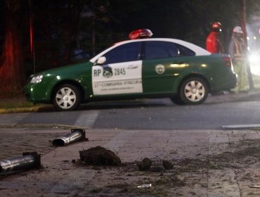 Hombre muere luego de perder el control de su motocicleta y estrellarse contra un árbol en Hijuelas