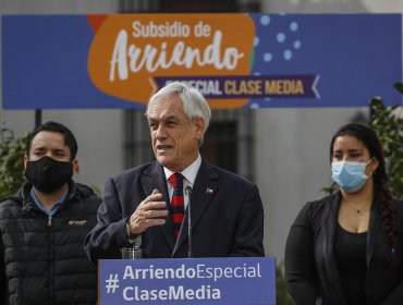 Presidente Piñera anunció flexibilidad para postular a subsidio de arriendo para la clase media