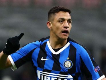 Alexis vio acción en la clasificación del Inter a cuartos de la Europa League