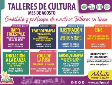 Municipalidad de Quilpué da inicio a un nuevo ciclo de talleres culturales