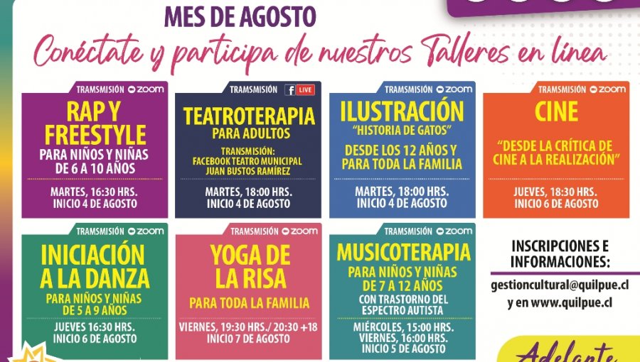 Municipalidad de Quilpué da inicio a un nuevo ciclo de talleres culturales