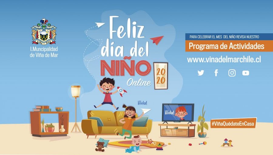 Esta es la variada programación virtual que preparó Viña del Mar para celebrar el Día del Niño