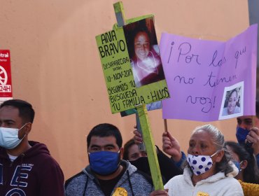 Familiares de mujer desaparecida hace nueve meses en Valparaíso se manifestaron en Viña del Mar