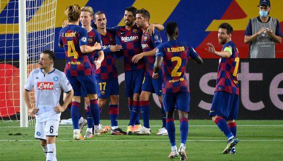 Sin Vidal, el Barcelona venció al Napoli y se instaló en cuartos de Champions