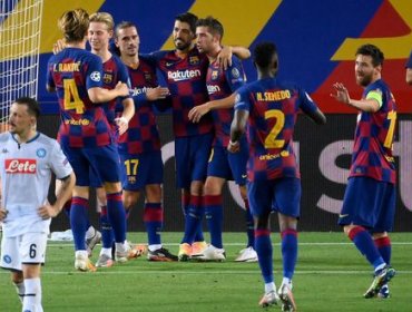 Sin Vidal, el Barcelona venció al Napoli y se instaló en cuartos de Champions