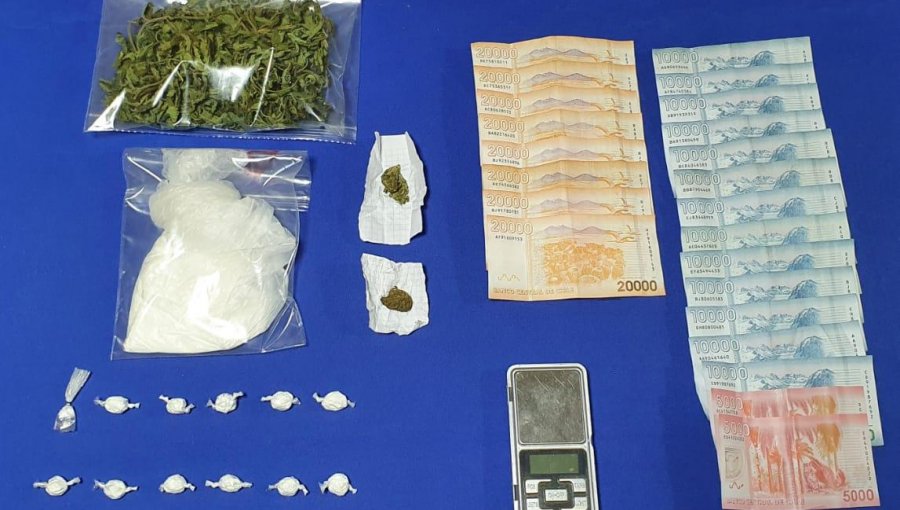 Detectan y desbaratan "delivery" de marihuana y cocaína en Zapallar