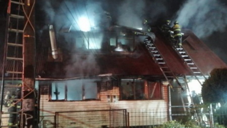 Adulta mayor que vivía postrada falleció tras incendio de su casa en Osorno