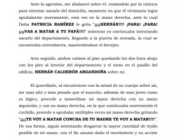 "Te voy a matar": Así fue el ataque de Nano Calderón a su padre, según relato de la querella