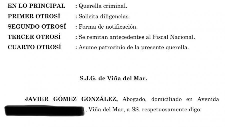 Presentan querella criminal contra Fiscal Claudio Rebeco a cargo de investigar causas por presunta corrupción en Municipio de Viña del Mar