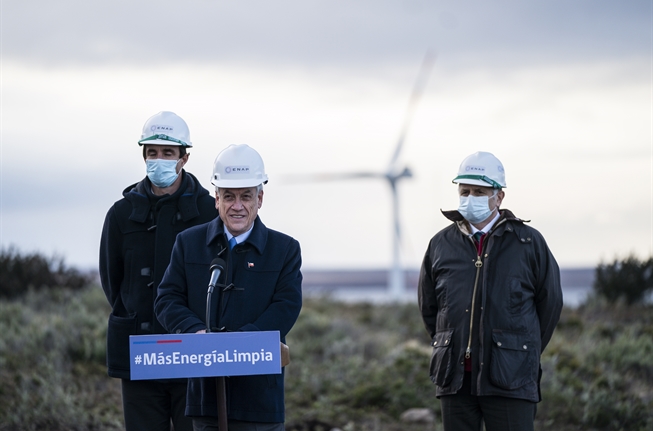 Presidente Piñera en parque eólico de Punta Arenas: “Chile será potencia de generación y exportación de energías limpias”