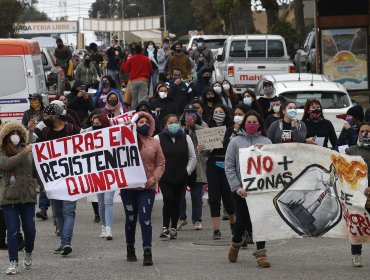 Realizan marcha en Quintero y Puchuncaví a dos años de emergencia ambiental