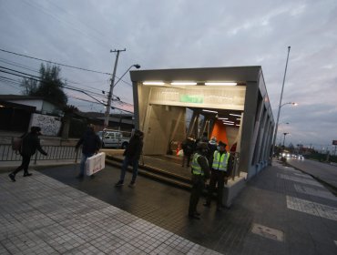 Este lunes reabrió la estación Del Sol de la Línea 5 del Metro en Maipú