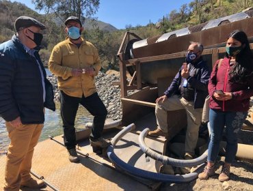 Paralizan faenas mineras ilegales detectadas en sector Colliguay de Quilpué: se instalaba un lavadero de oro