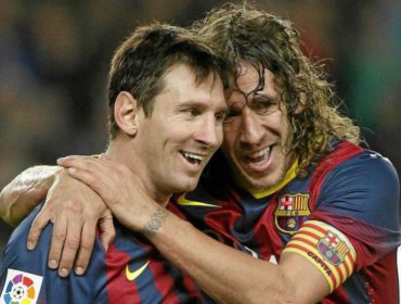 Carles Puyol respaldó a Lionel Messi y Luis Suárez aplaudió el gesto del ex capitán del club