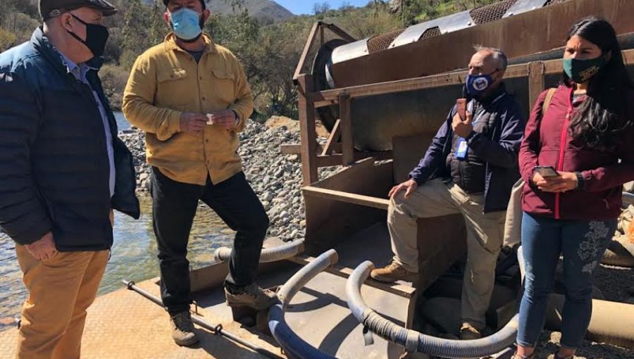 Paralizan faenas mineras ilegales detectadas en sector Colliguay de Quilpué: se instalaba un lavadero de oro