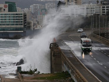 Rachas de hasta 111 kilómetros por hora se registraron en la zona costera de la región de Valparaíso