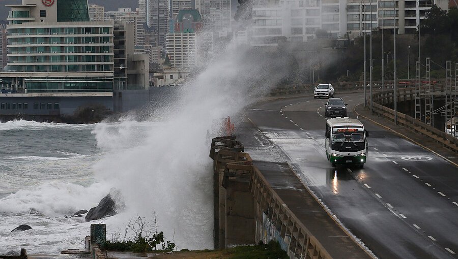 Rachas de hasta 111 kilómetros por hora se registraron en la zona costera de la región de Valparaíso