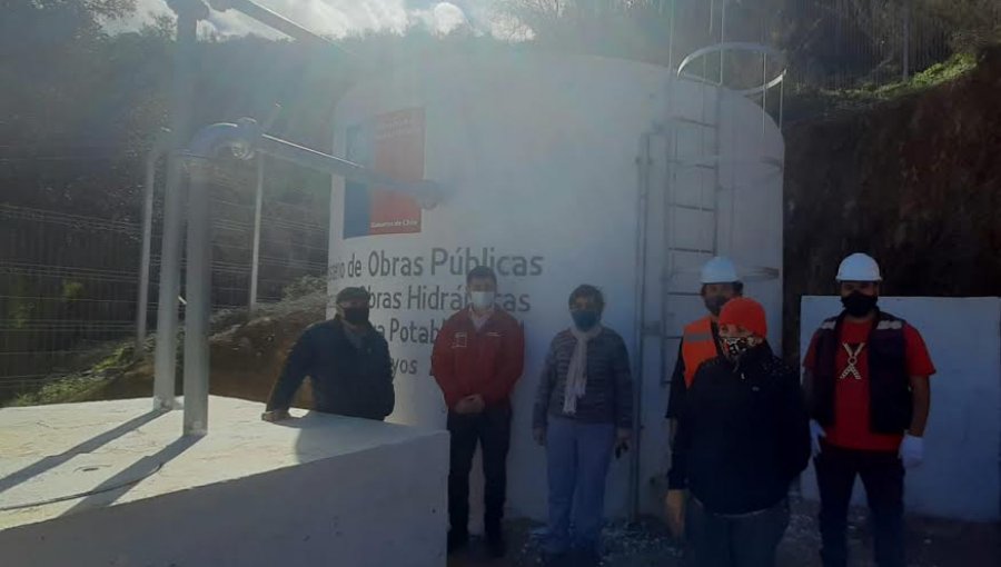 Duplican abastecimiento de agua potable para comunidad de Colliguay, en Quilpué