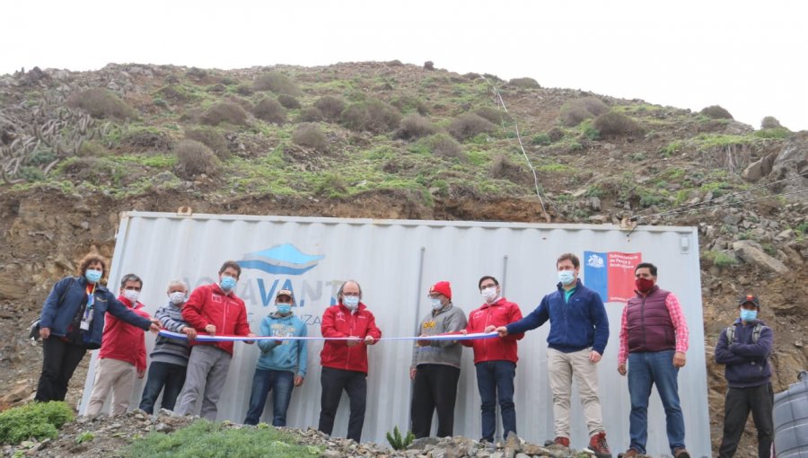 Planta desalinizadora entregará 8 mil litros de agua a caleta Maitencillo de Canela