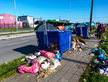 Retiro de basura en Puerto Montt colapsa producto del paro de camioneros